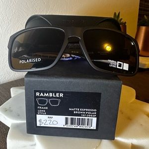 Otis black polarized sunglasses.